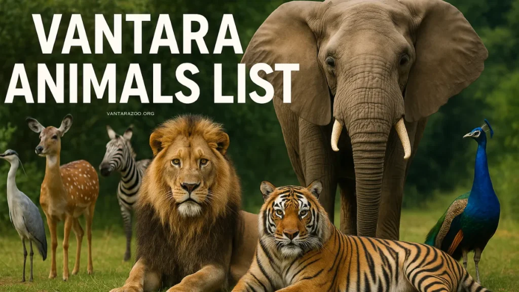 Vantara animals list